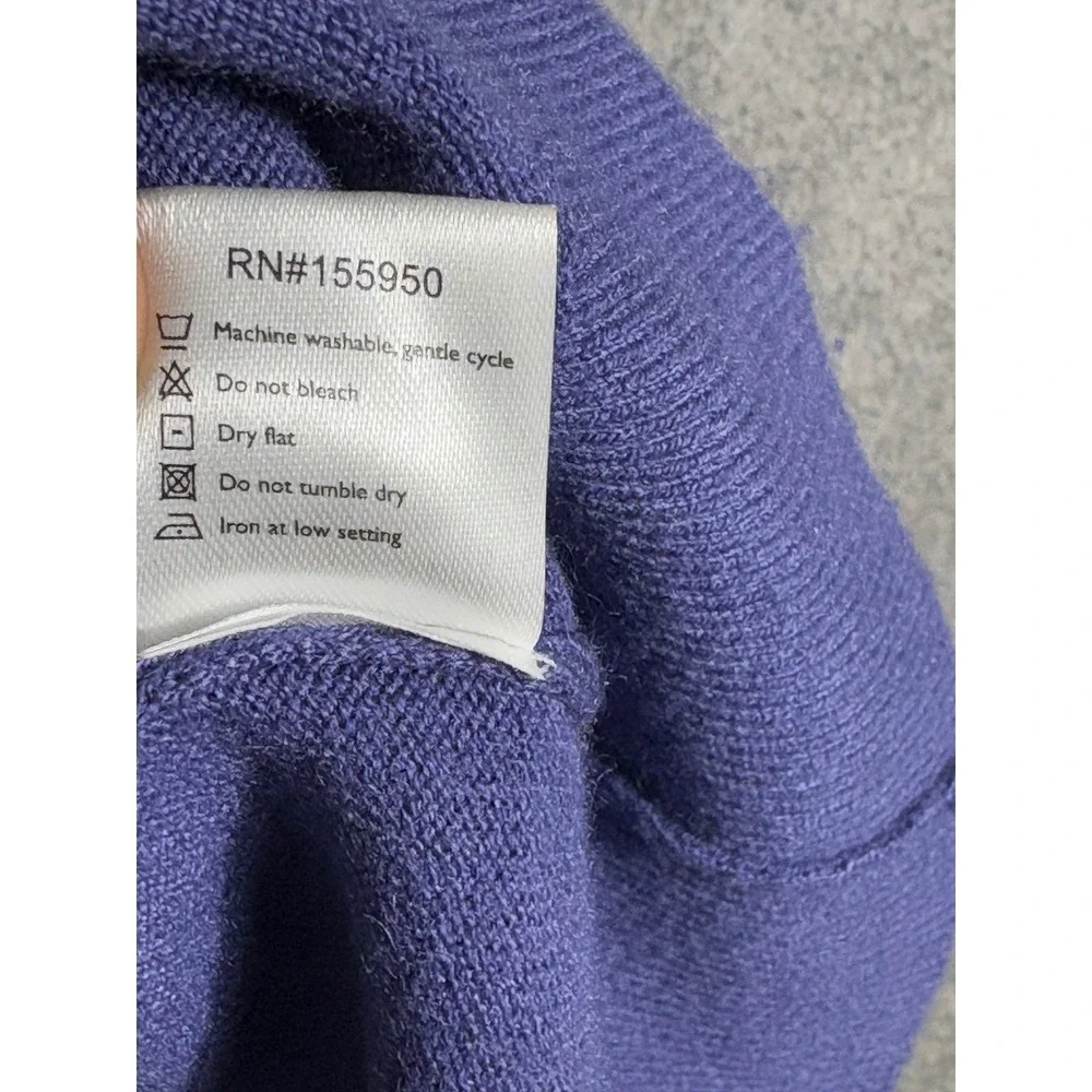 Greyson Mens Purple‎ Merino Wool Blend V-Neck Sweater Size XXL Long Sleeve Knit